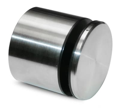 Stainless Steel Rounded Wall Glass Clamp For 5/16" to 11/16" Thickness