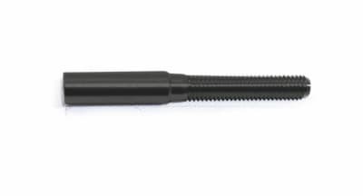 WIRE ACCESSORIES THREADED TERMINAL LEFT - ROPE 13-64"DIA M6 (MATTE BLACK)