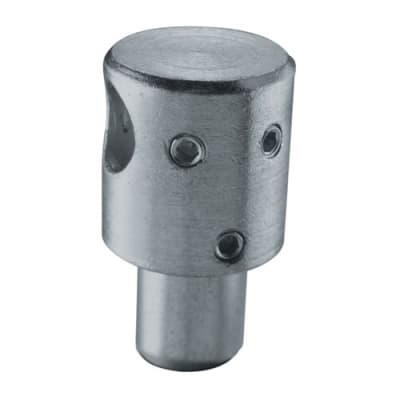 Galvanized Steel Round Bar Holder 1/2" Dia. Hole f