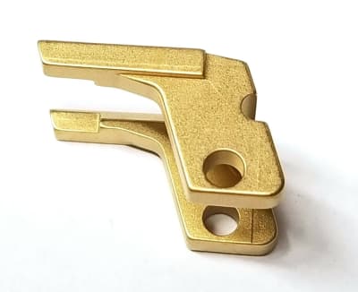 Glock OEM TiN Gold Coated Locking Block For GLOCK Generations 3, 4, 5 GLOCK 42,43, 43X, 48