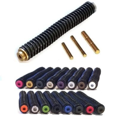 GoTo SPORTS GEAR Stainless Steel Guide Rod Assembly With Stainless Steel Screw Head And Matching Pin Kit For Glock 20 20SF 21 21SF 40 41 Gen 1 2 3, Cerakote, Chrome, TiN Gold