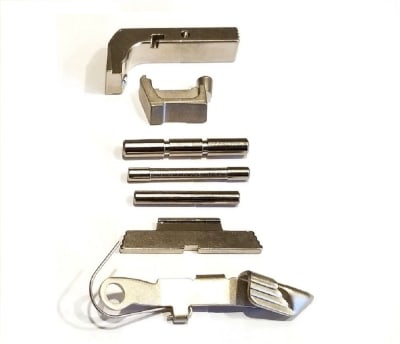 GoTo GEAR Chrome Extended Control Kit, Mag Release And Extractor For GLOCK GEN 3