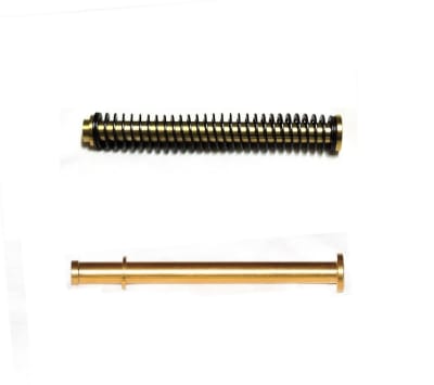GoTo SPORTS GEAR TiN Gold Coated Stainless Steel Guide Rod Assembly With TiN Gold Screw Tip For Glock Gen 1 2 3 G17,17L,22,24,31,34,35,37
