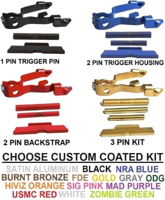 GoTo SPORTS GEAR Extended Control Kit For Glock Gen 5 G17, 19, 19X, 26, 27, 34, 44, 45 Cerakote, Chrome, TiN Gold (Price Varies Per Kit)