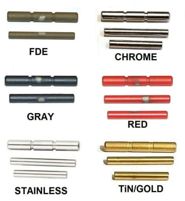 Stainless Steel Pin Kit For Glock Generation 5 Fits All Models, Choose Custom Coated Pin Kit