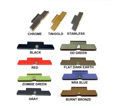 Stainless Steel Slide Lock Lever For GLOCK 42 43 43X 48 Factory Length Coated, Cerakote. Chrome, Tin Gold