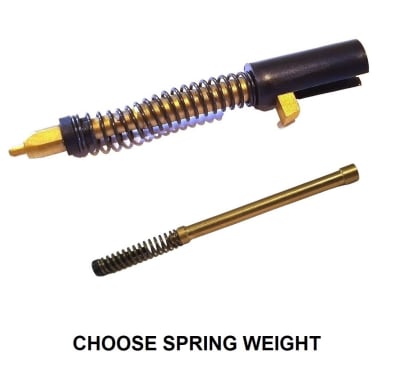 Striker Firing Pin Assembly and Extractor Depressor Plunger, Stainless Steel, TiN Titanium Nitride Coated For Glock 17 17L 19 26 34 45 GEN 1 2 3 4