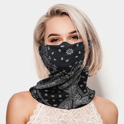Paisley Print Seamless Face Tube Mask