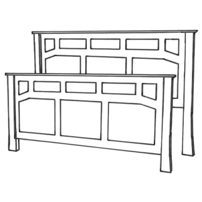 Oak McCoy Mission Bed