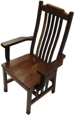 Cherry Mission Dining Room Chair, With Arms