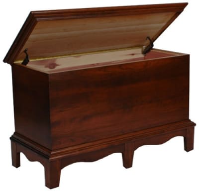 Small Walnut Dowry Chest, 36" x 16" x 18"