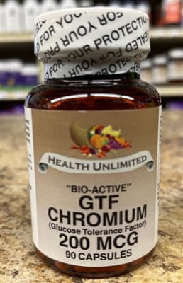 GTF Chromium 200 mcg 90 Caps