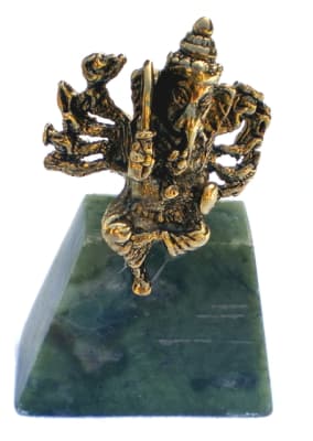 Ganesh - 2.5" tall - 24KT Gold-Plated Figurine (GF-04)