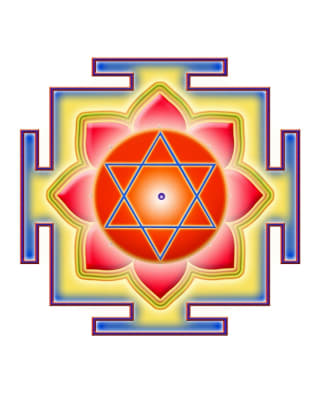 High quality, 3D print Vishnu Yantra 8 x 10 lenticular