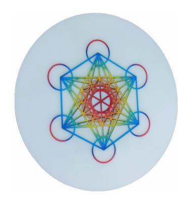 High quality, 3D print 5.75" circular Metatron lenticular