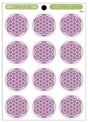 MS-1 Flower of Life Multi-Sticker, 5 Sheets