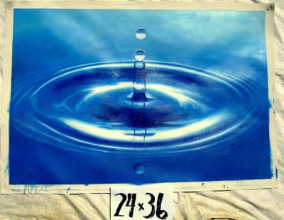 Water Drop - 24" x 36" Original Oil Painting