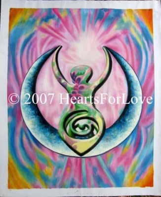 Goddess Moon - 24" x 36" Original Oil Painting