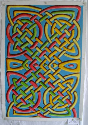 Celtic Eternal Knot - Original Oil Painting 24" x 36"