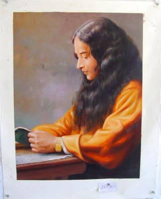 Paramahansa Yogananda Original Oil Painting 24" x 30"