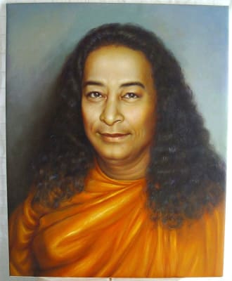 Paramahansa Yogananda Original Oil Painting 24" x 30"
