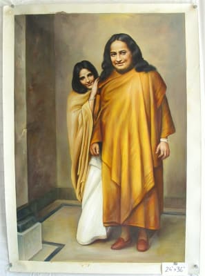 Paramahansa Yogananda Original Oil Painting 24" x 30"