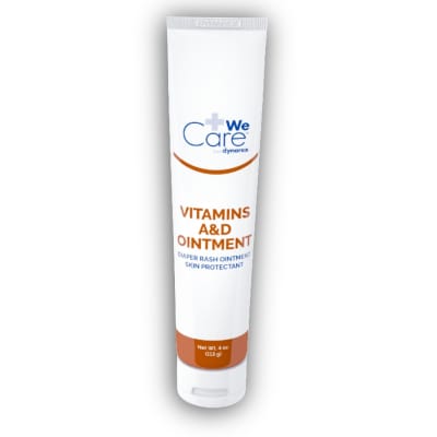 A&D Ointment tube used for tattoo aftercare and skin healing, placed on a white background