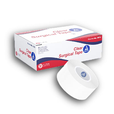 Transparent Surgical Tape 1" - Box of 12