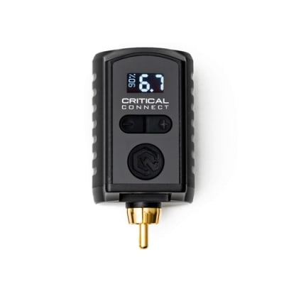 Critical Universal Battery with RCA connectors â€“ wireless tattoo power supply compatible with rotary machines