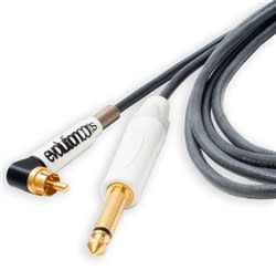 Evolution - 6.5ft Right Angled RCA Cord - Black