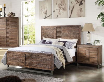 Andria Bed in Reclaimed Oak Finish by Acme - 21290Q