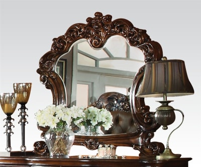 Vendome Elaborate Mirror in Cherry Finish by Acme - 22004
