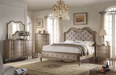 Chelmsford 6 Piece Bedroom Set in Antique Taupe Finish by Acme - 26050
