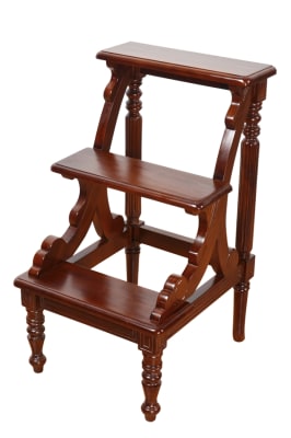 Library Stepladder in Mahogany Finish by AFD Home - AFD-11099923