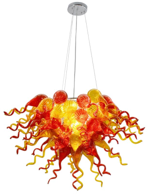 Amber Burst Chandelier in Amber and Chrome Finish by AFD Home - AFD-11251091