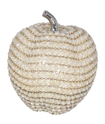 Crystal Pearl Apple Sculpture in Silver Plated Finish by AFD Home - AFD-11254479
