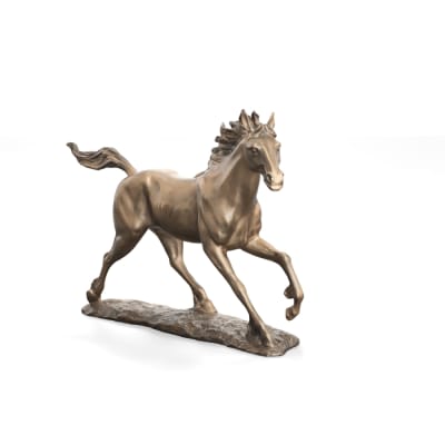 Galloping Horse Sculpture in Bronze Finish by AFD Home - AFD-11286201