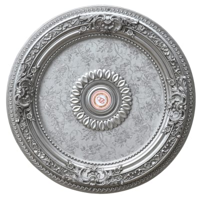 Round Ceiling Medallion in Antique Silver Finish by AFD Home - AFD-12013956