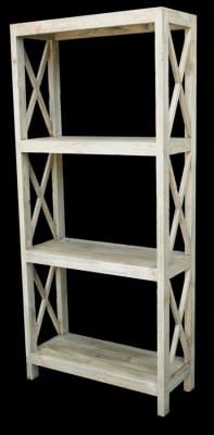 Farmhouse Savanna Bookcase in Natural Pine Wood Finish by AFD Home - AFD-12014212
