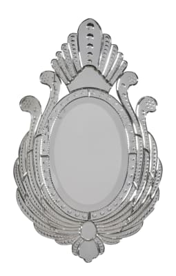 Venetian Style Royal Peacock Mirror in Glass Clear Finish by AFD Home - AFD-12016464