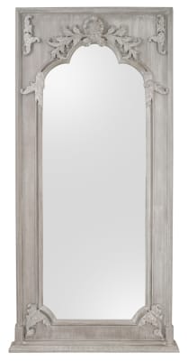 Mystique Mahogany Grand Mirror in Grey Finish by AFD Home - AFD-12018192