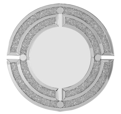 Round Glass Mirror in Silver Finish by AFD Home - AFD-12022751