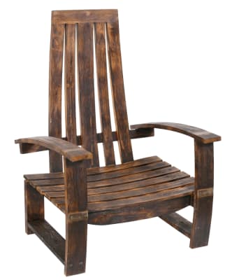 Wine Chair Teak in Rich Dark Hue Finish by AFD Home - AFD-12022831