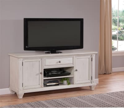 Sedona 66 inch TV Console in Cobblestone White Finish by American Woodcrafters - AME-2410-212