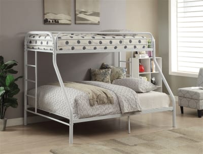 Tritan Twin/Full Bunk Bed in White Finish by Acme - 02053WH
