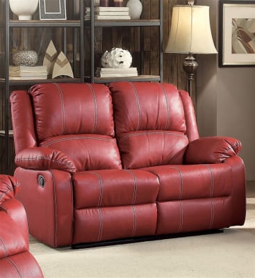 Zuriel Motion Loveseat in Red Finish by Acme - 52151