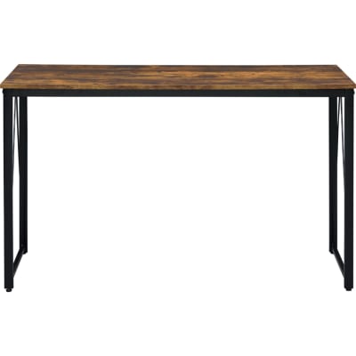 Zaidin Executive Home Office Desk in Weathered Oak & Black Finish by Acme - 92605