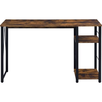 Vadna Executive Home Office Desk in Weathered Oak & Black Finish by Acme - 92765