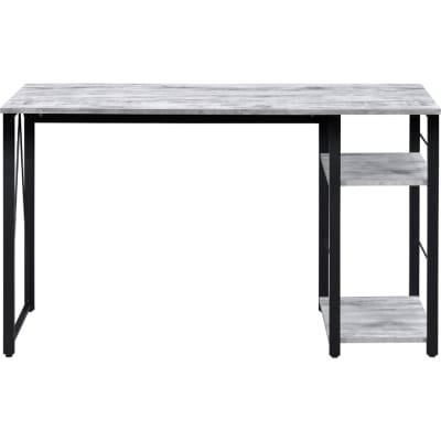 Vadna Executive Home Office Desk in Antique White & Black Finish by Acme - 92767