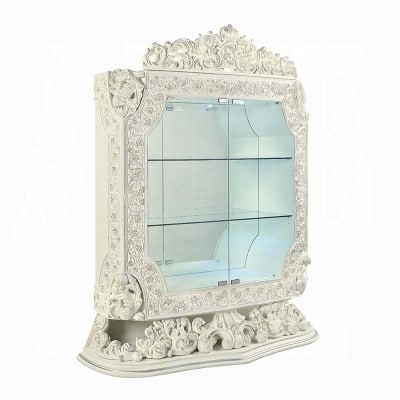 Adara Display Curio Cabinet in Antique White Finish by Acme - DN01232